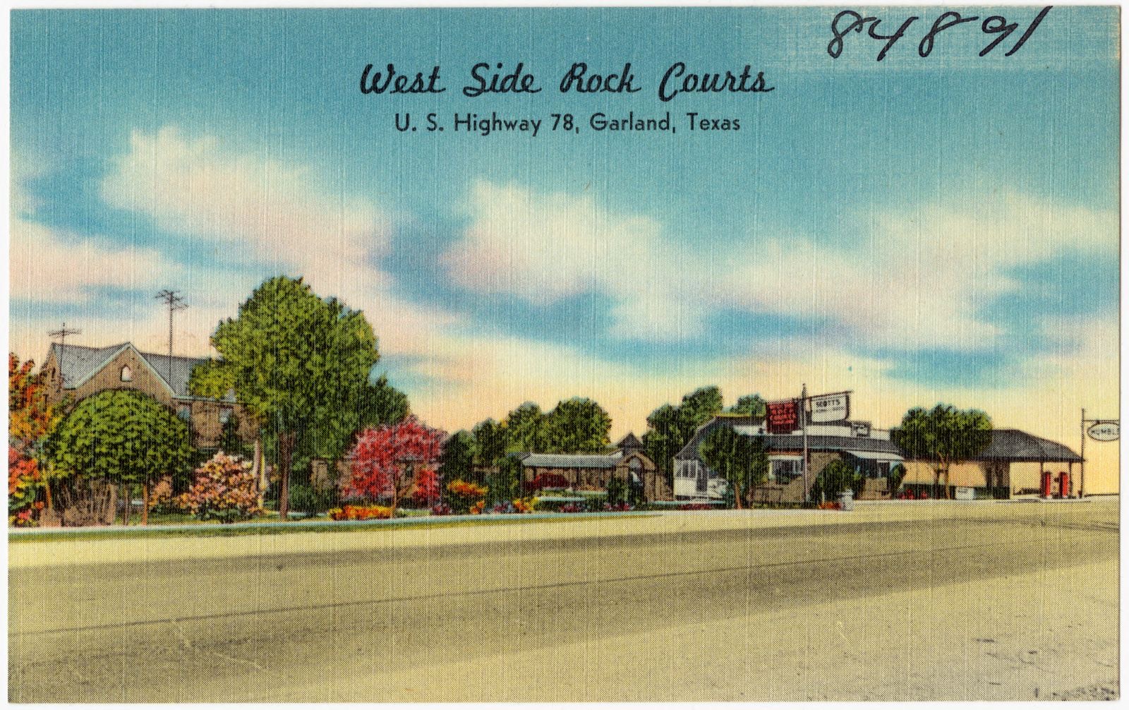 West Side Rock Courts, U.S. Highway 78, Garland, Texas, Boston Public Library - undated