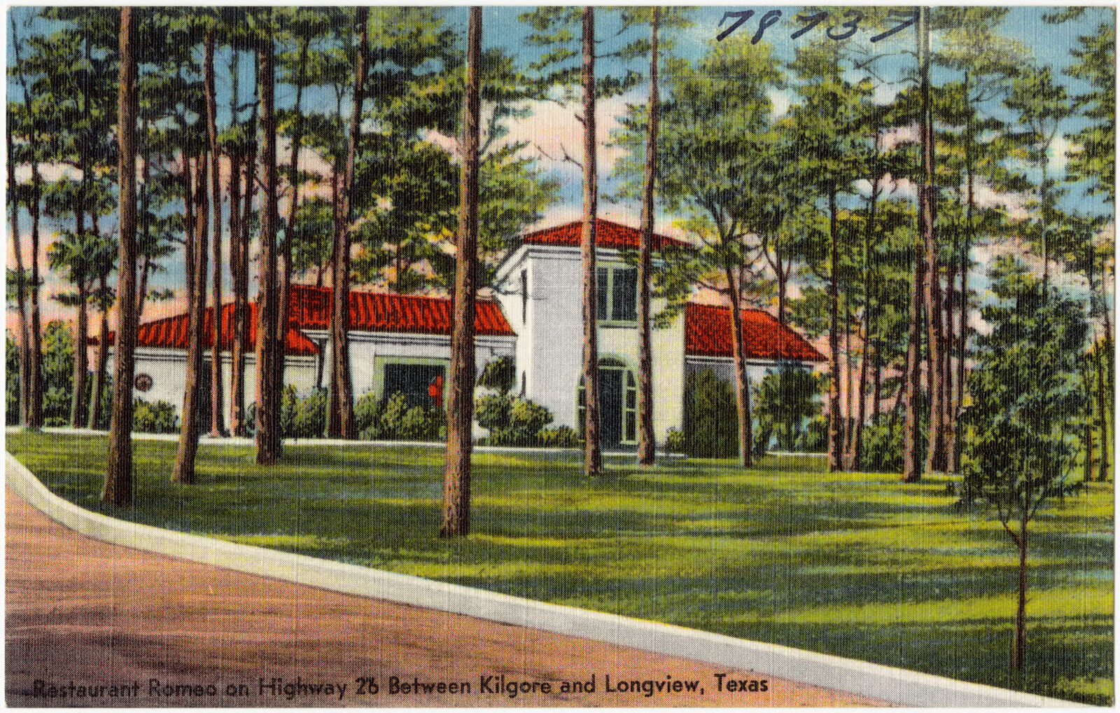 Restaurant Romeo on Highway 26 between Kilgore and Longview, Texas, Boston Public Library - undated