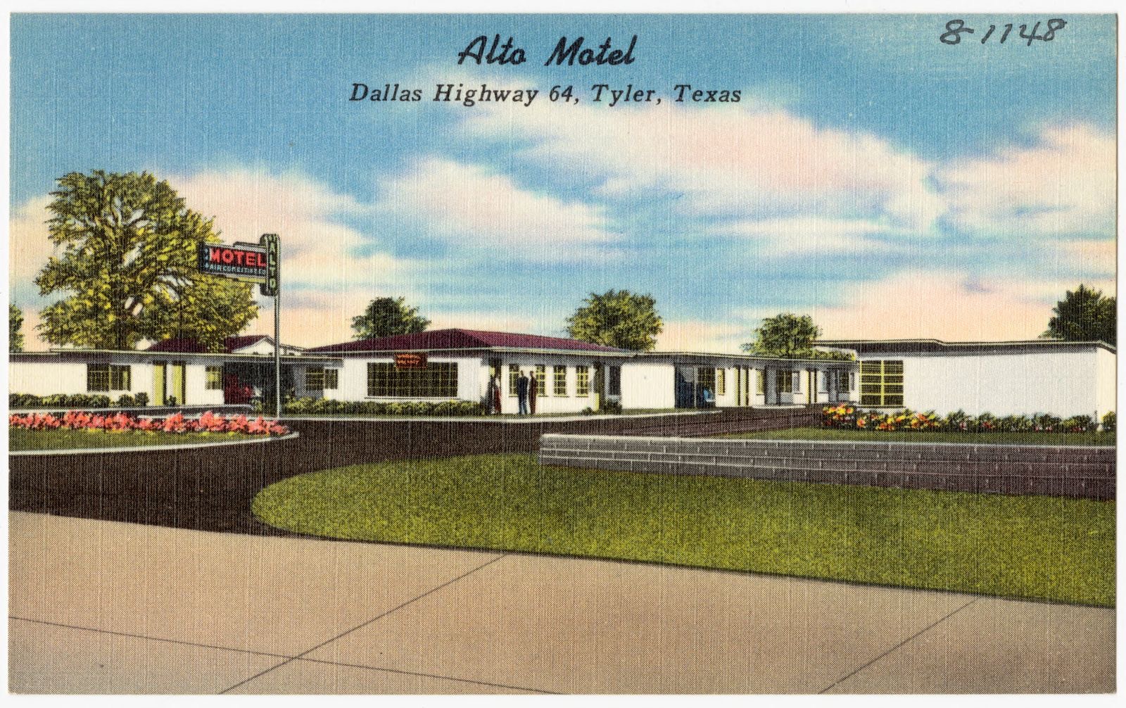 Alto Motel, Dallas Highway 64, Tyler, Texas, Boston Public Library - undated