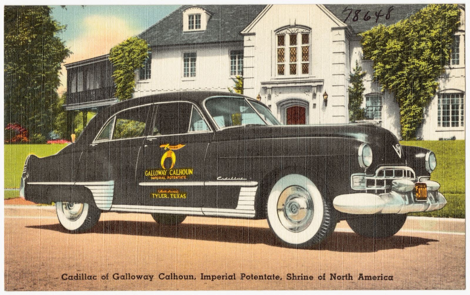 Cadillac of Galloway Calhoun, Imperial Potentate, shrine of North America, Boston Public Library - undated
