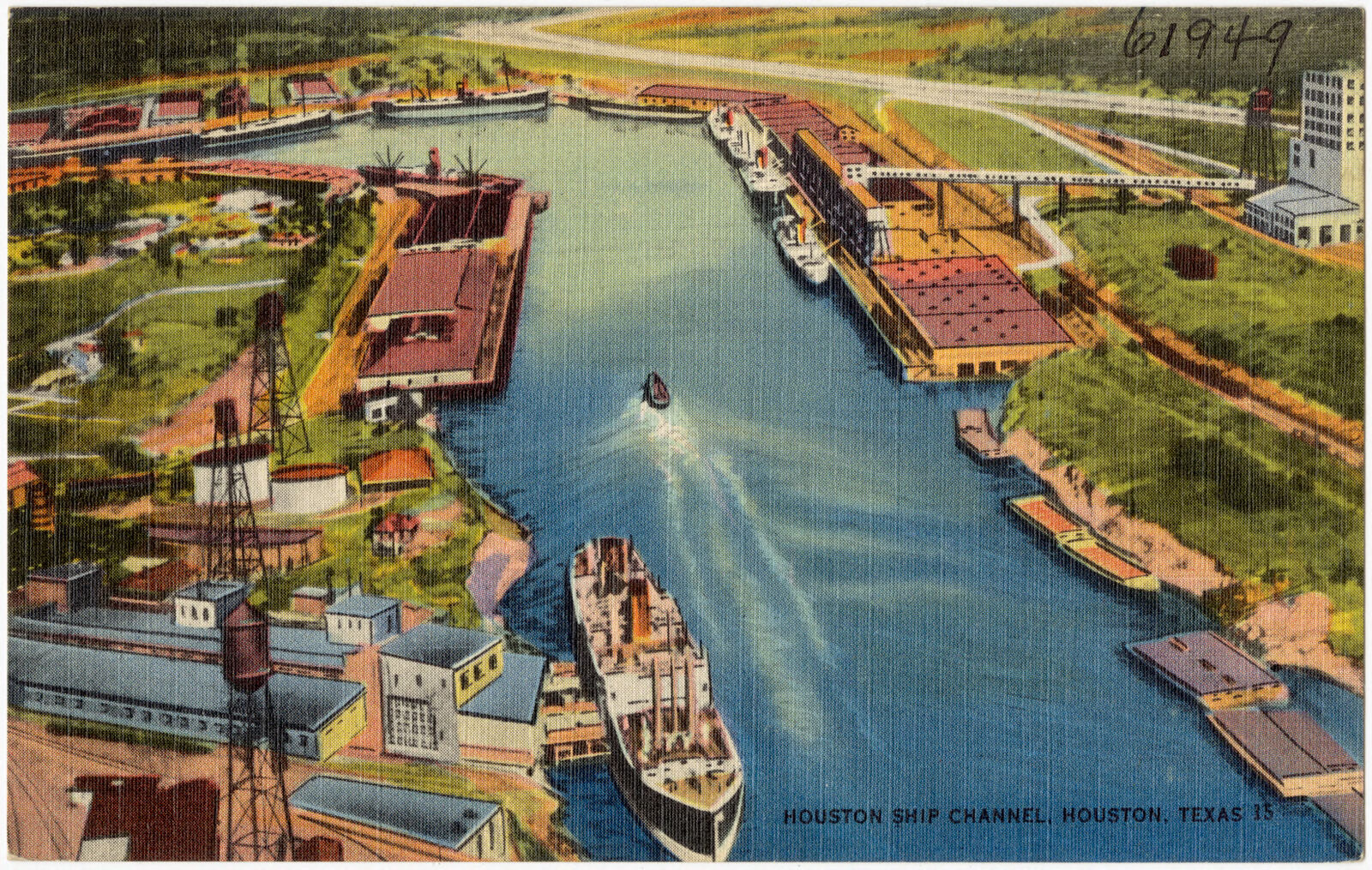 Houston Ship Channel, Houston, Texas, 15, Boston Public Library - undated