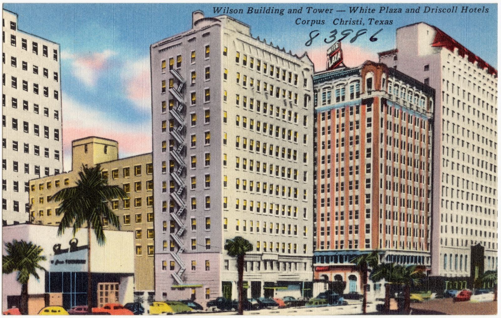 Wilson Building and Tower -- White Plaza and Driscoll Hotels, Corpus Christi, Texas, Boston Public Library - undated