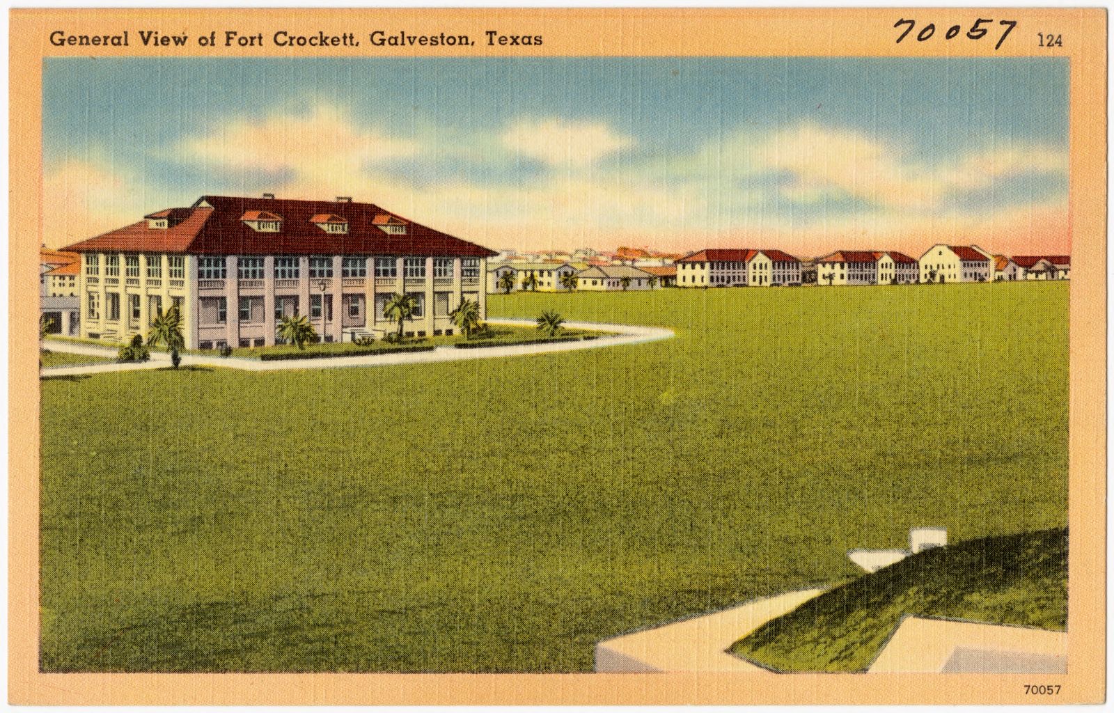 General view of Fort Crockett, Galveston, Texas, Boston Public Library - undated