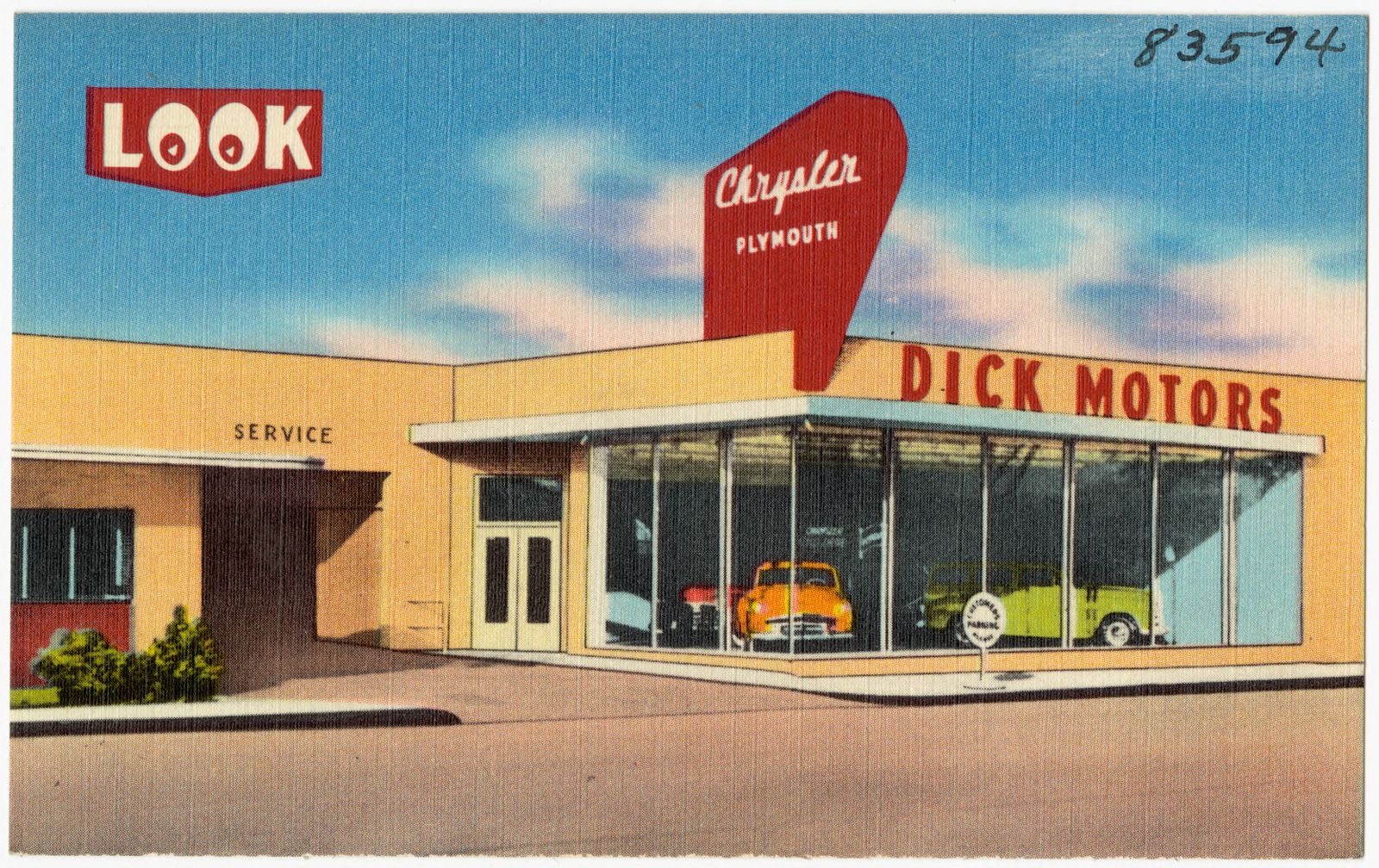 Dick Motors, Boston Public Library - undated