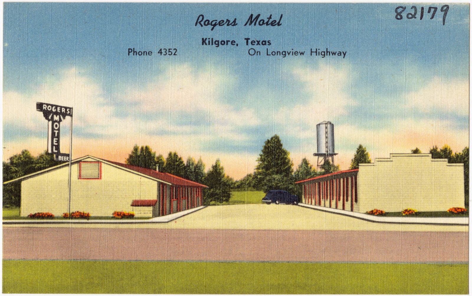 Rogers Motel, Kilgore, Texas, Boston Public Library - undated