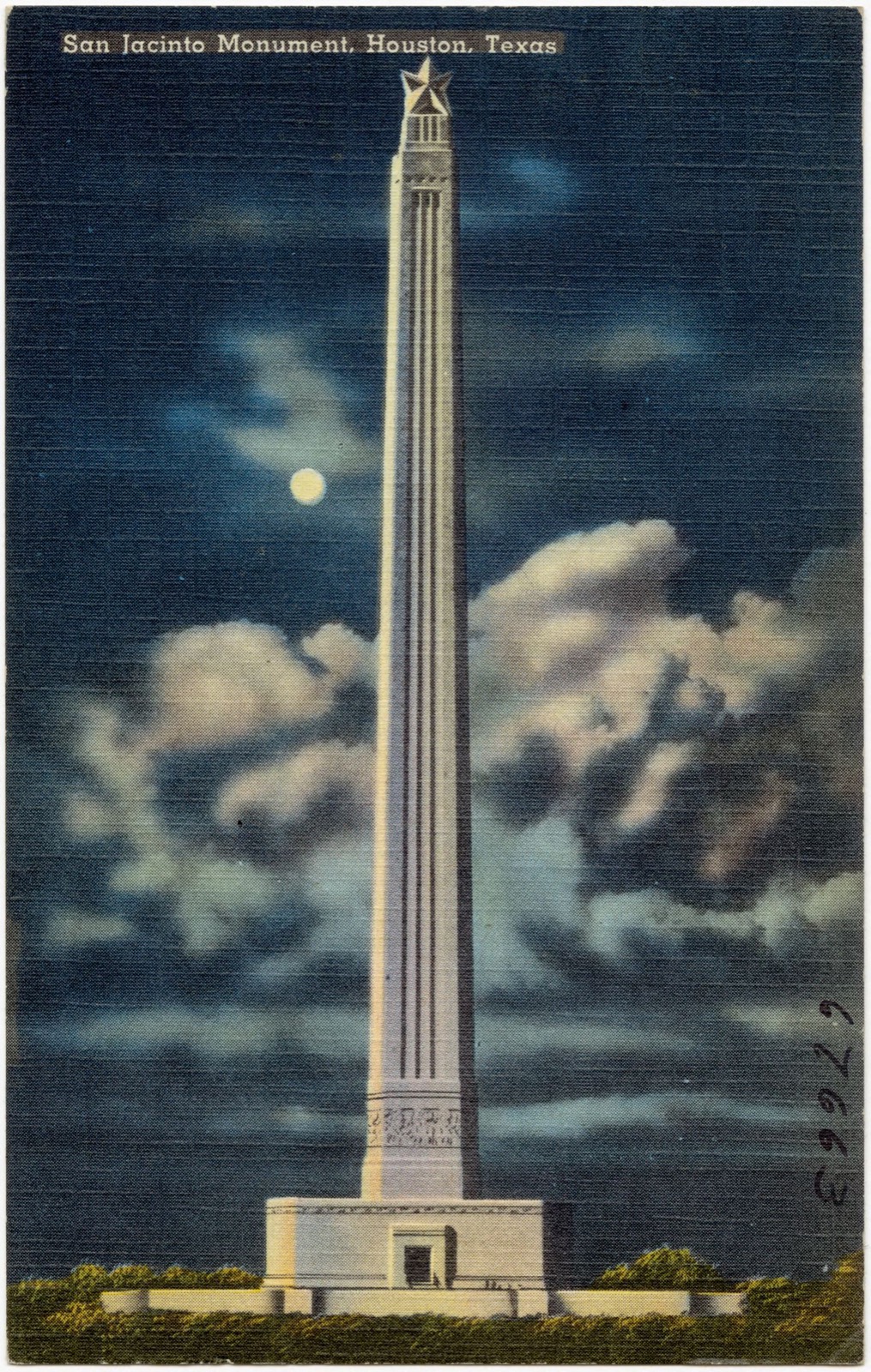 San Jacinto Monument, Houston, Texas, Boston Public Library - undated