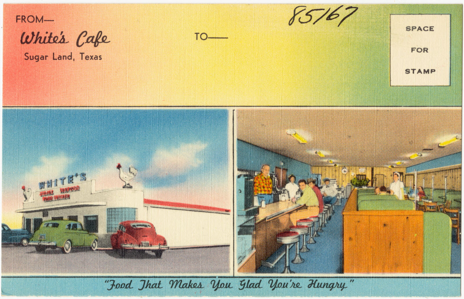 White's Café, Sugar Land, Texas, Boston Public Library - undated