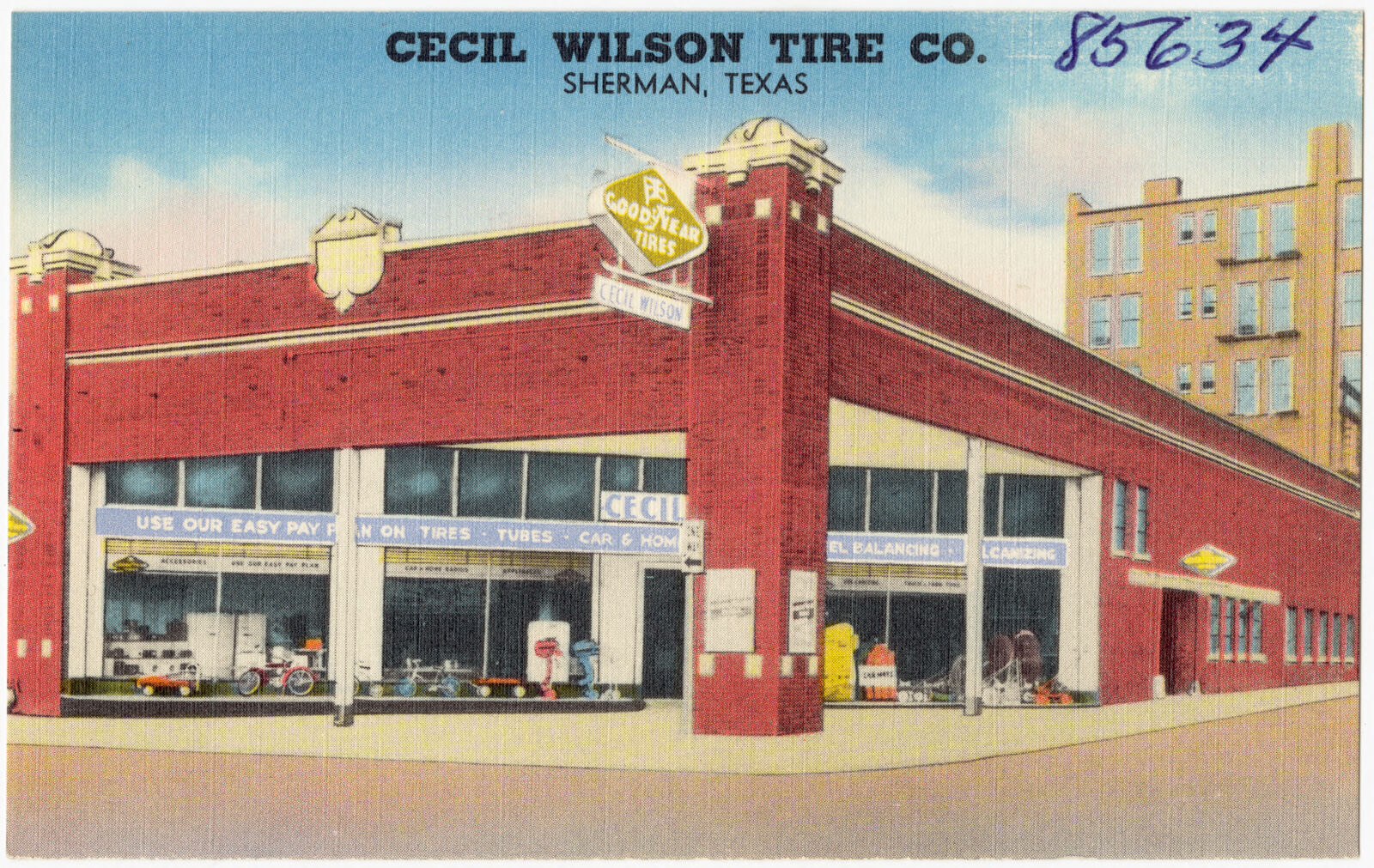 Cecil Wilson Tire Co., Sherman, Texas, Boston Public Library - undated