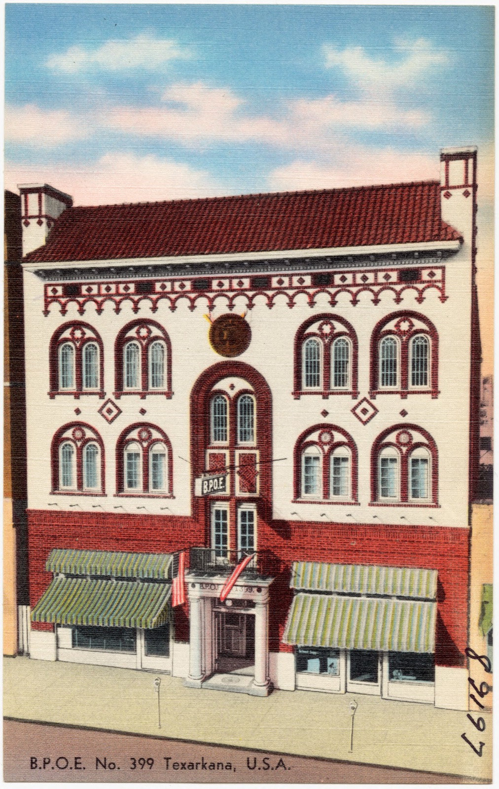B. P. O. E. No. 399, Texarkana, U. S. A., Boston Public Library - undated