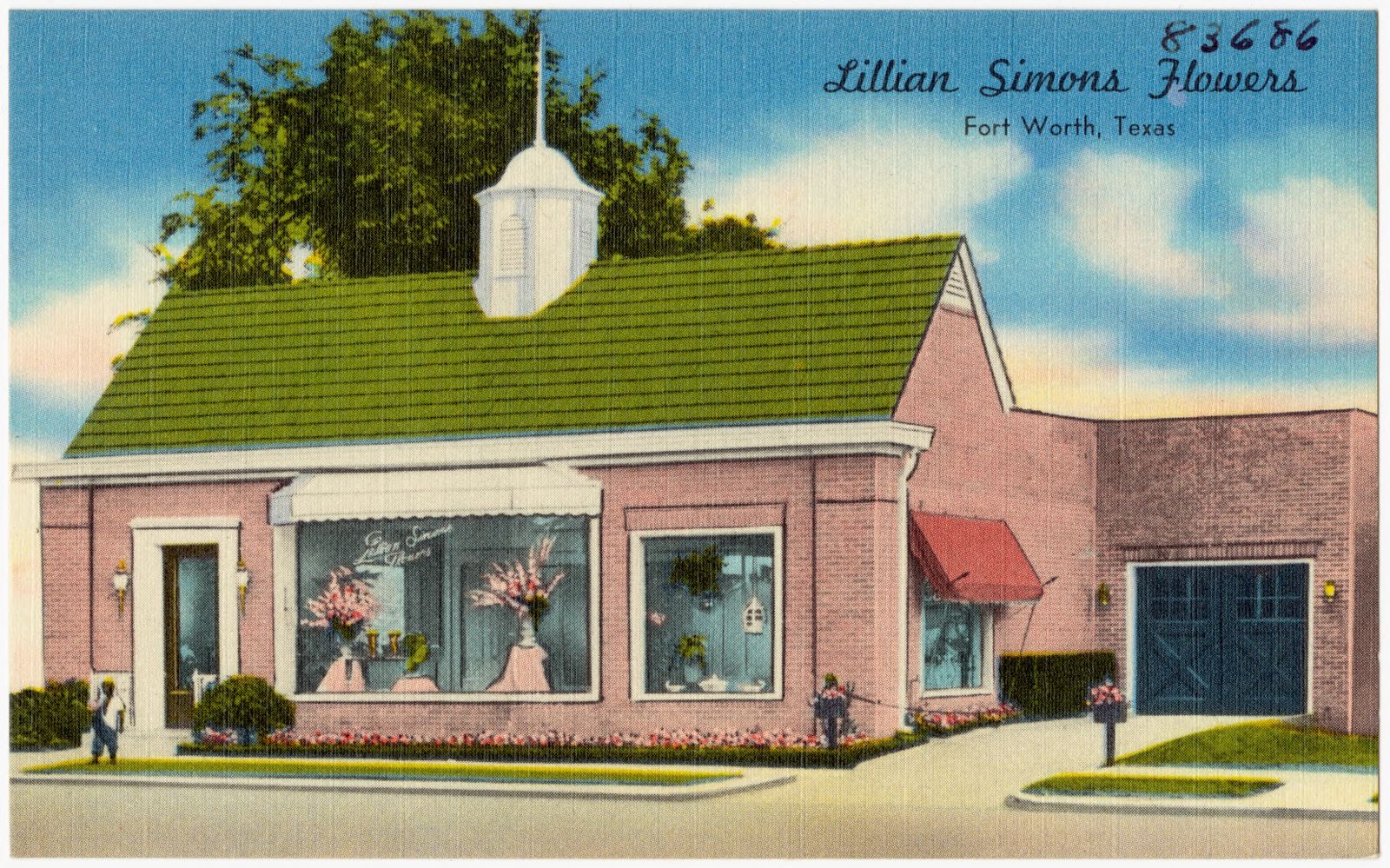 Lillian Simons Flowers, Fort Worth, Texas, Boston Public Library - undated