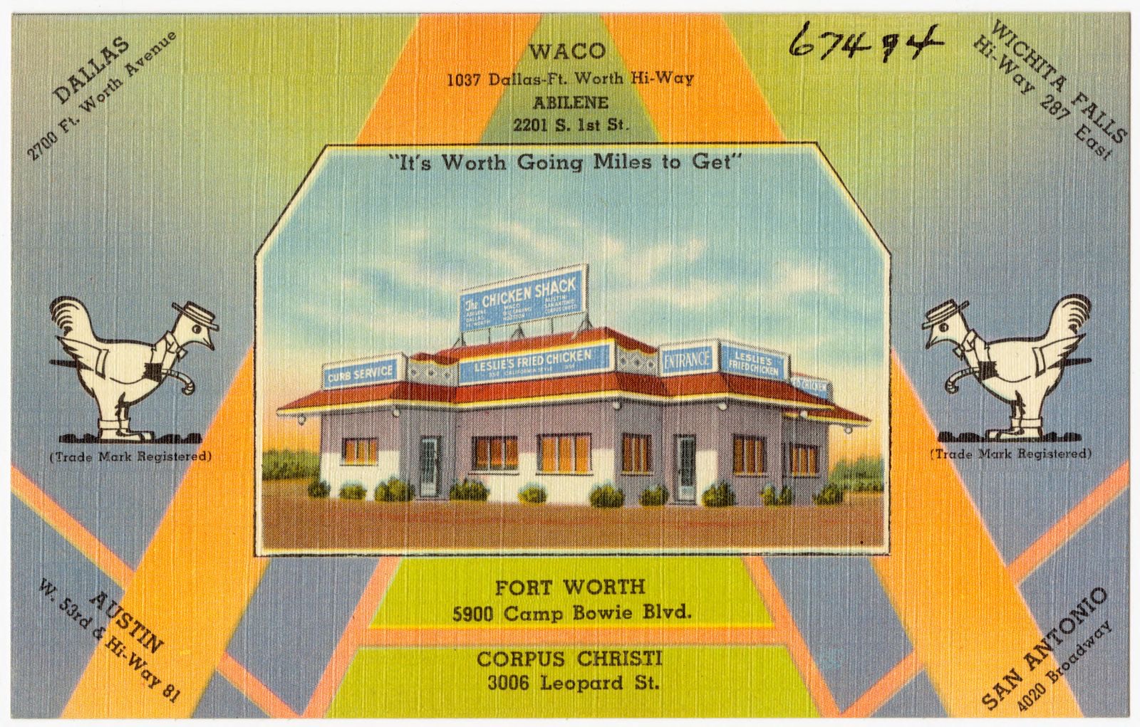 Leslie's Fried Chicken, Boston Public Library - undated