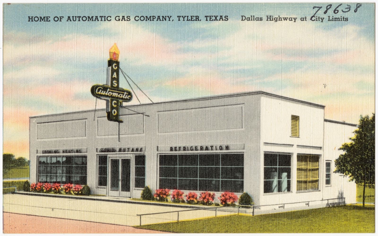 Home of Automatic Gas Company, Tyler, Texas, Dallas Highway at city limits, Boston Public Library - undated