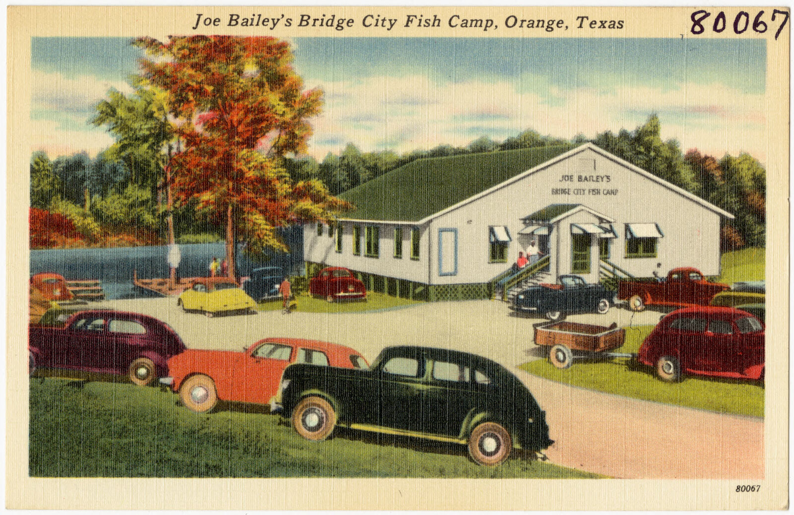 Joe Bailey's Bridge City Fish Camp, Orange, Texas, Boston Public Library - undated