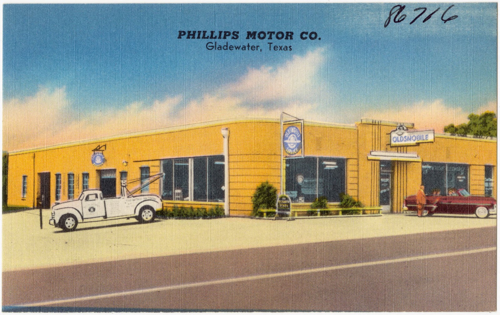Phillips Motor Co., Gladewater, Texas, Boston Public Library - undated