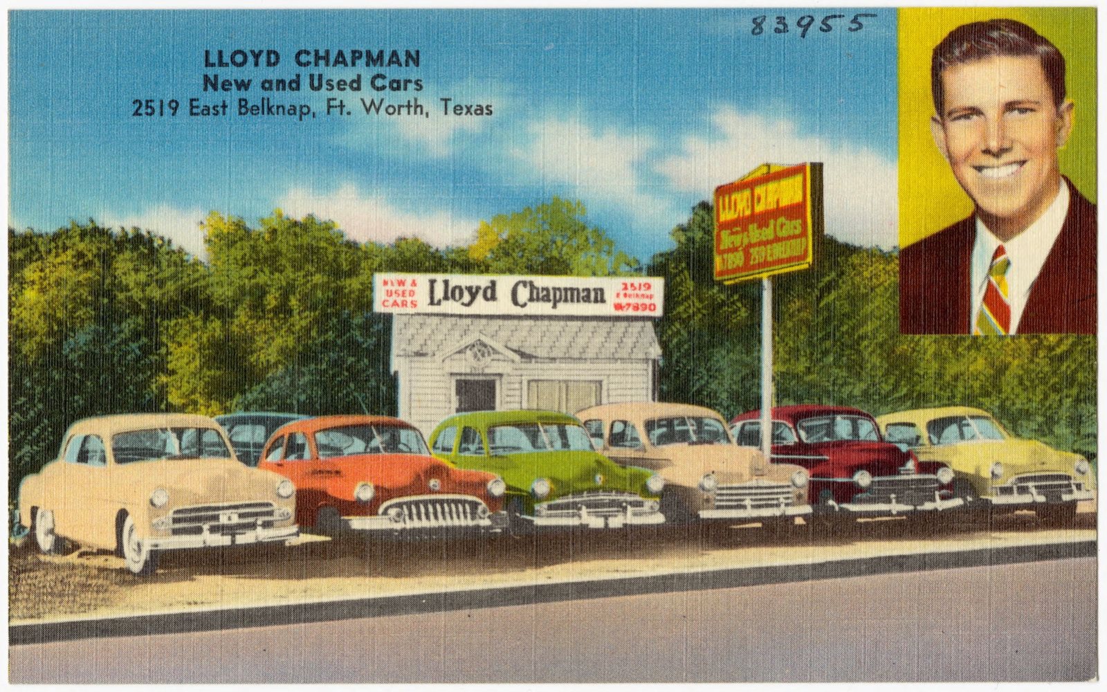Lloyd Chapman, new and used cars, 2519 East Belknap, Ft. Worth, Texas, Boston Public Library - undated
