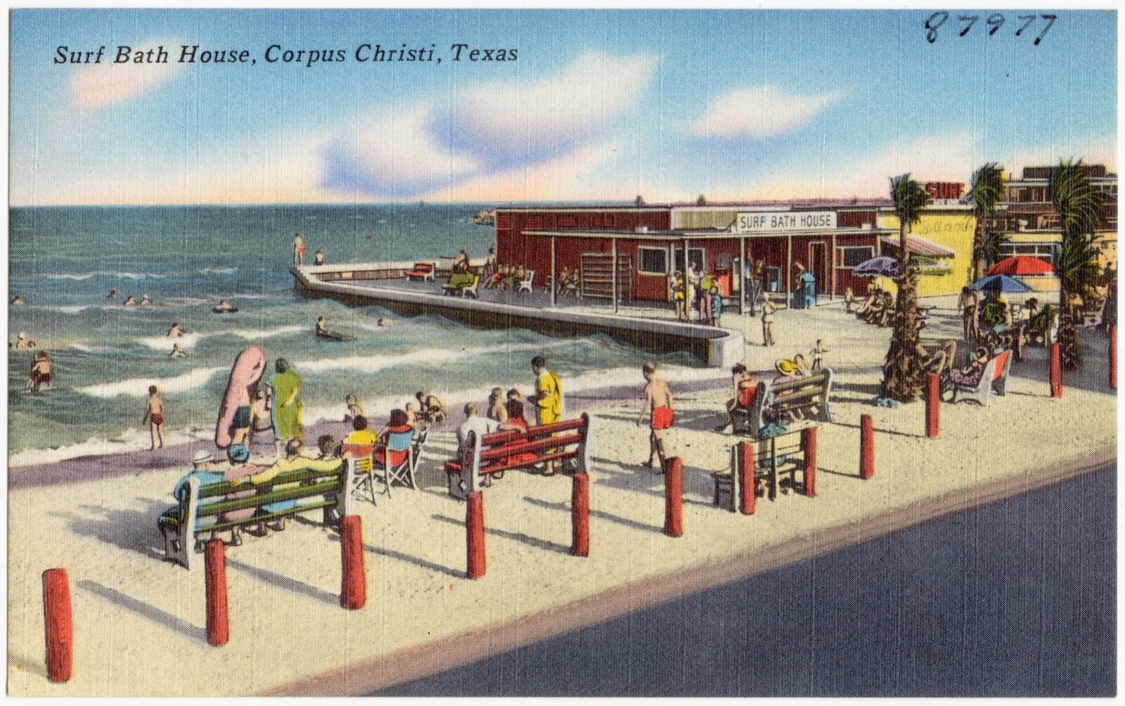 Surf Bath House, Corpus Christi, Texas, Boston Public Library - undated