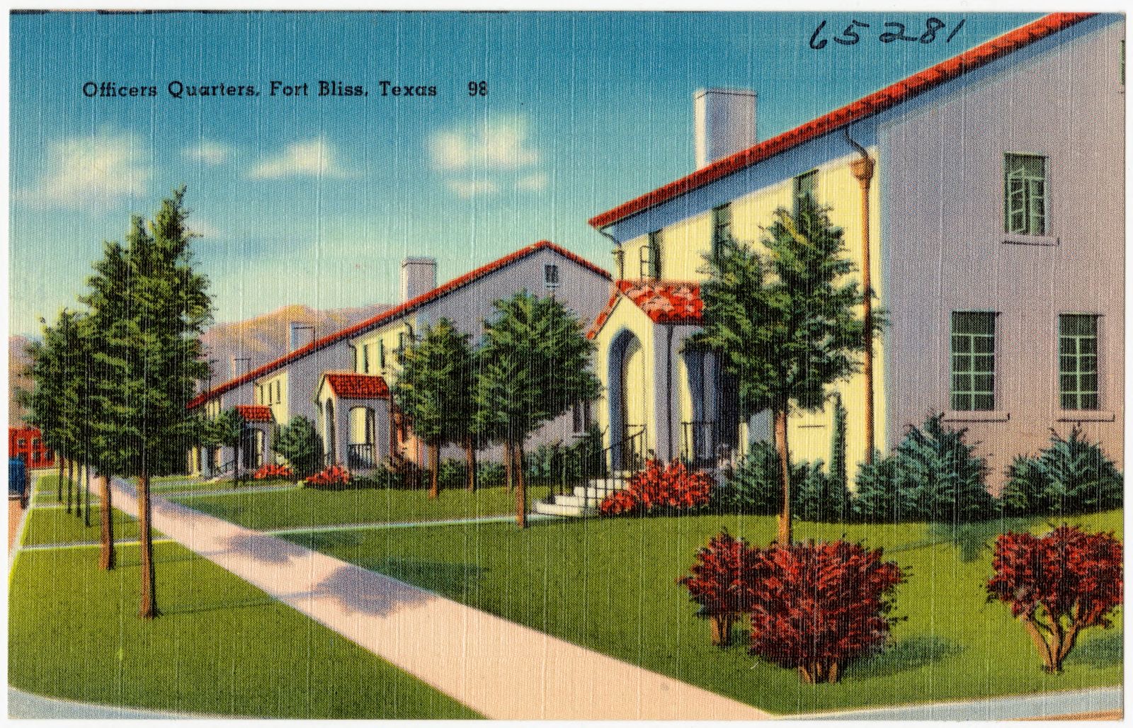 Office Quarters, Fort Bliss, Texas, Boston Public Library - undated