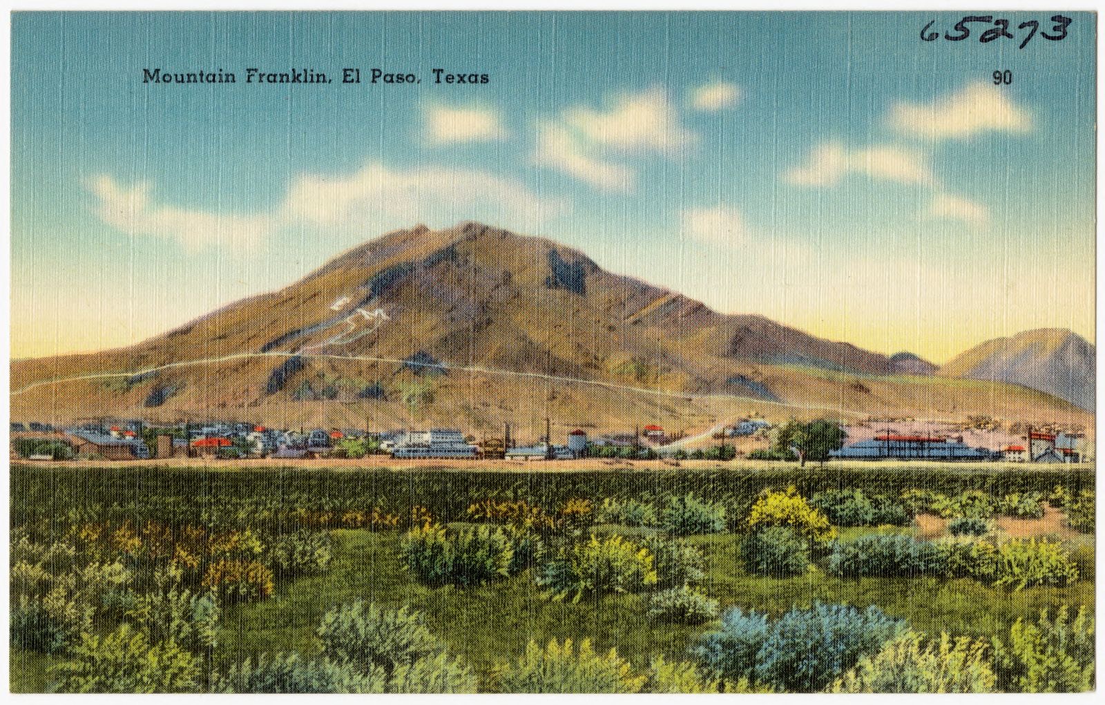 Mountain Franklin, El Paso, Texas, Boston Public Library - undated