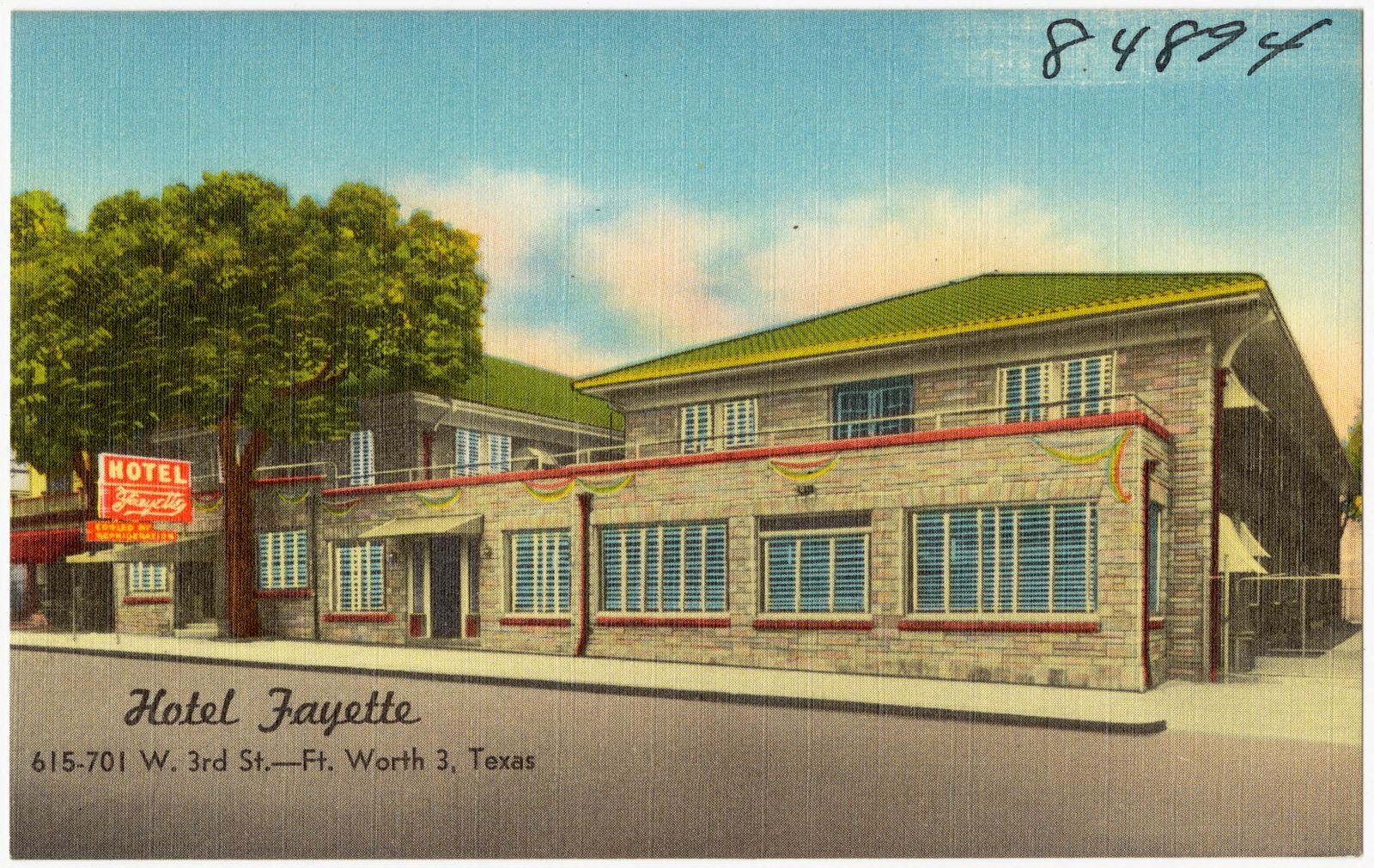 Hotel Fayette, 610-701 W. 3rd St. -- Ft. Worth 3, Texas, Boston Public Library - undated