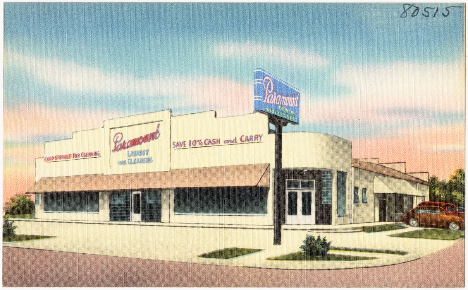 Paramount Laundry & Cleaners, Boston Public Library - undated