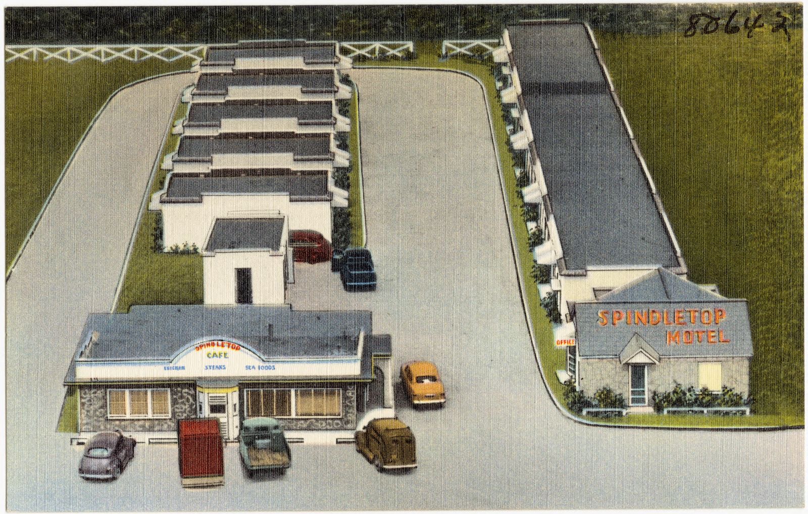 Spindletop Motel, Boston Public Library - undated