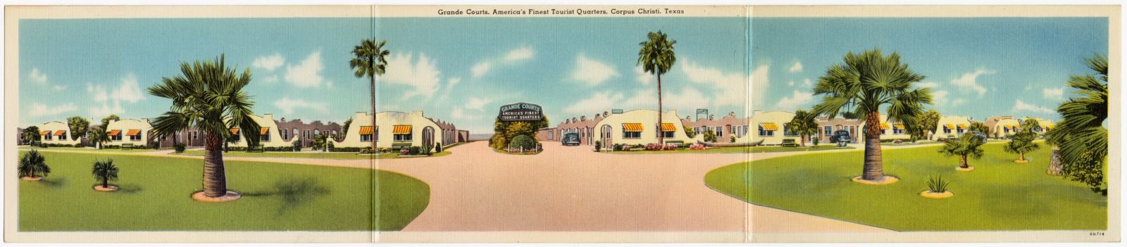 Grande Courts, America's finest tourist quarters, Corpus Christi, Texas, Boston Public Library - undated