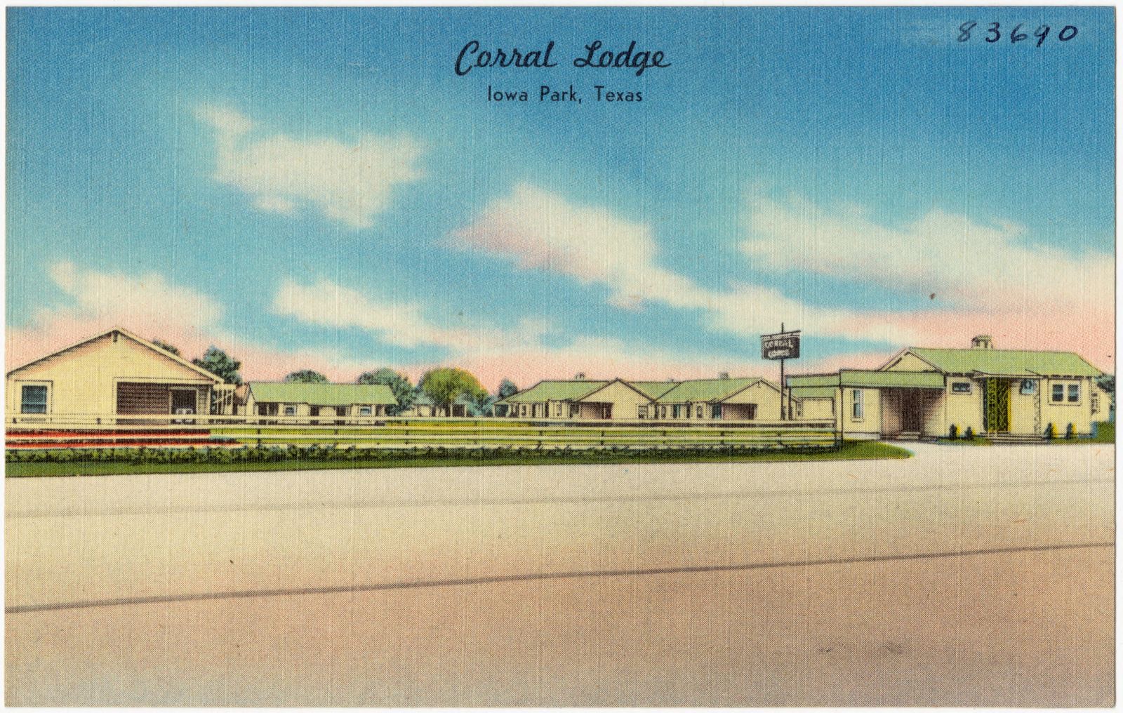 Corral Lodge, Iowa Park, Texas, Boston Public Library - undated