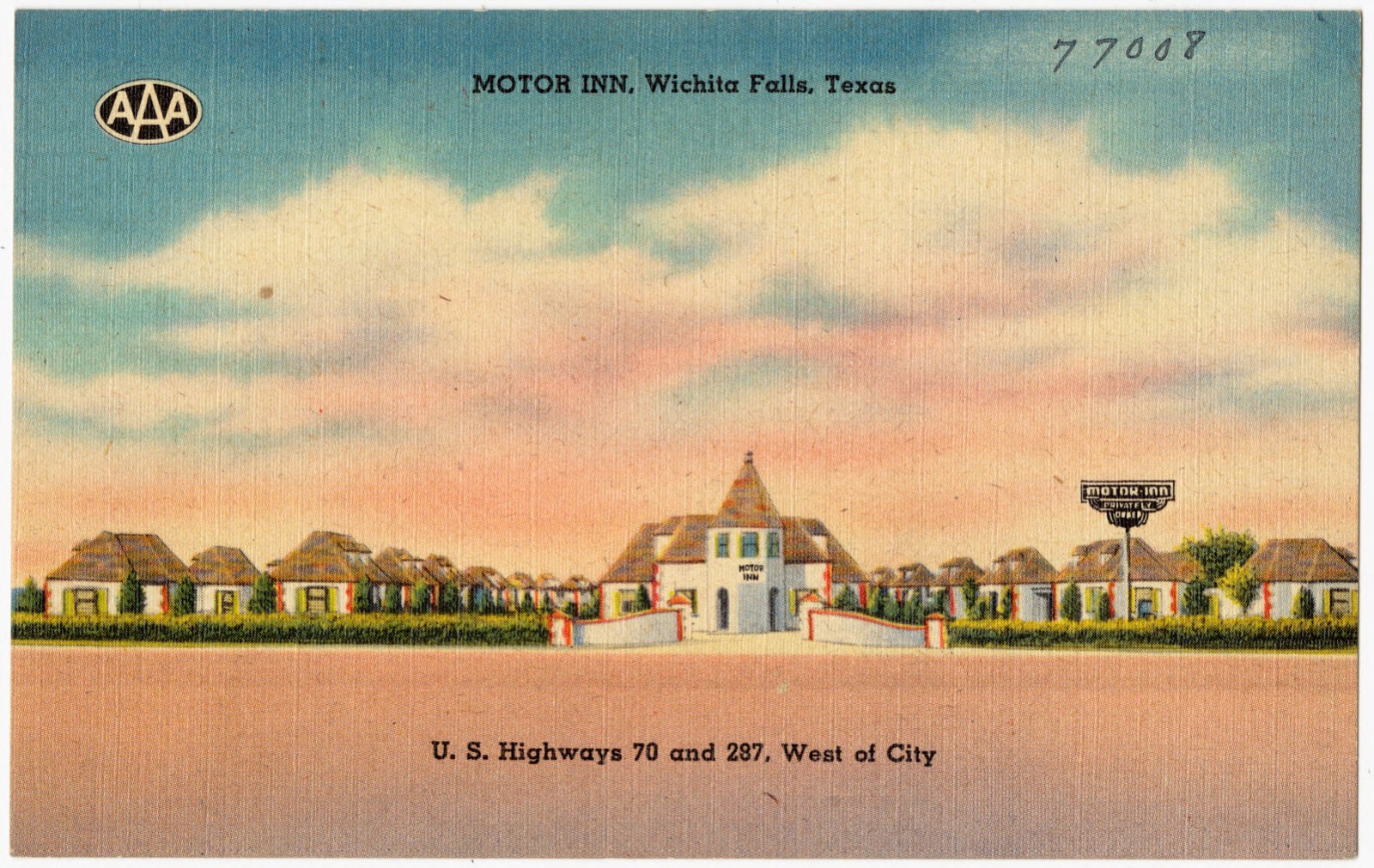 Motor Inn, Wichita Falls, Texas, U.S. highways 70 and 287, West of city, Boston Public Library - undated