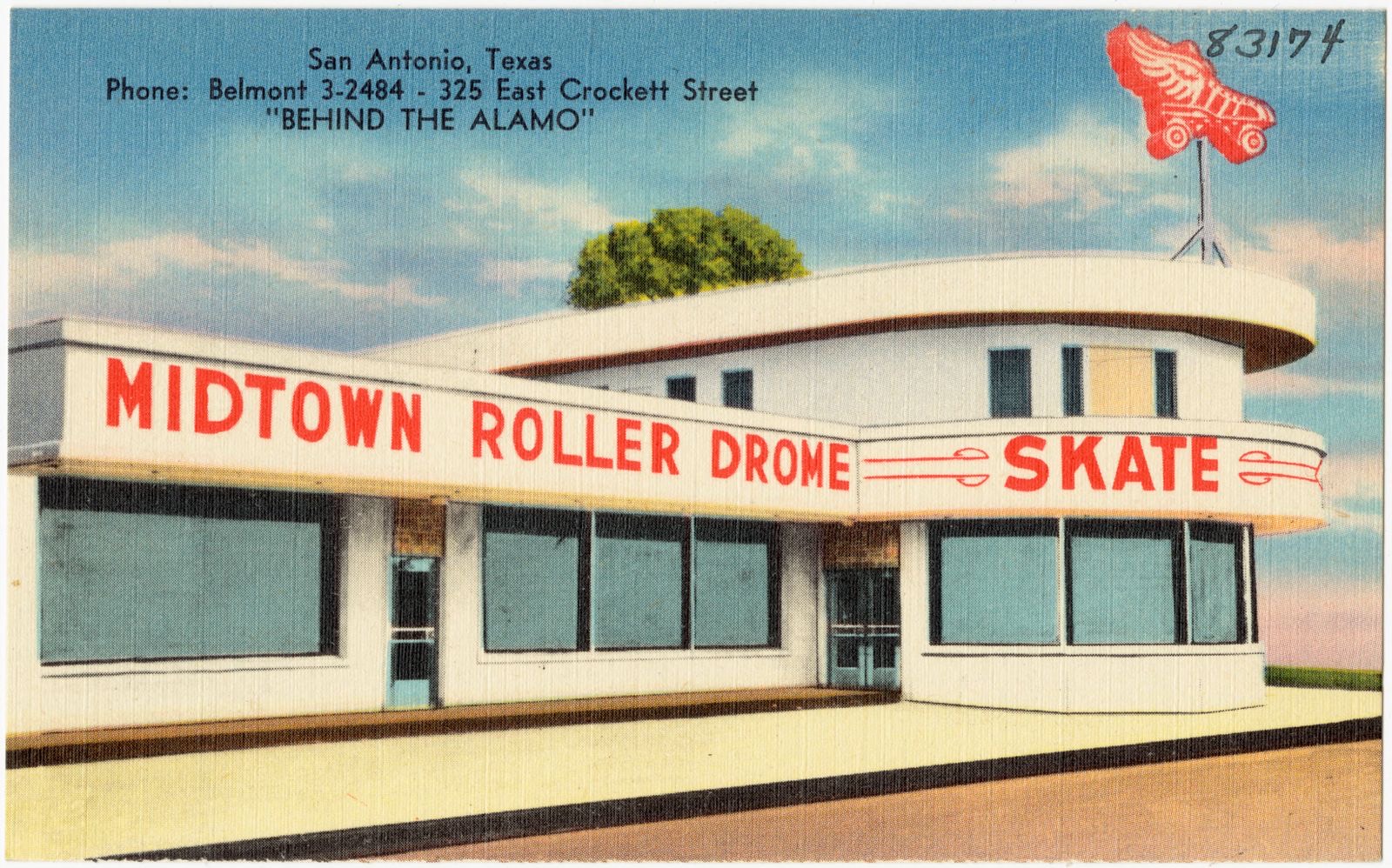 Midtown Roller Drome, San Antonio, Texas, Boston Public Library - undated