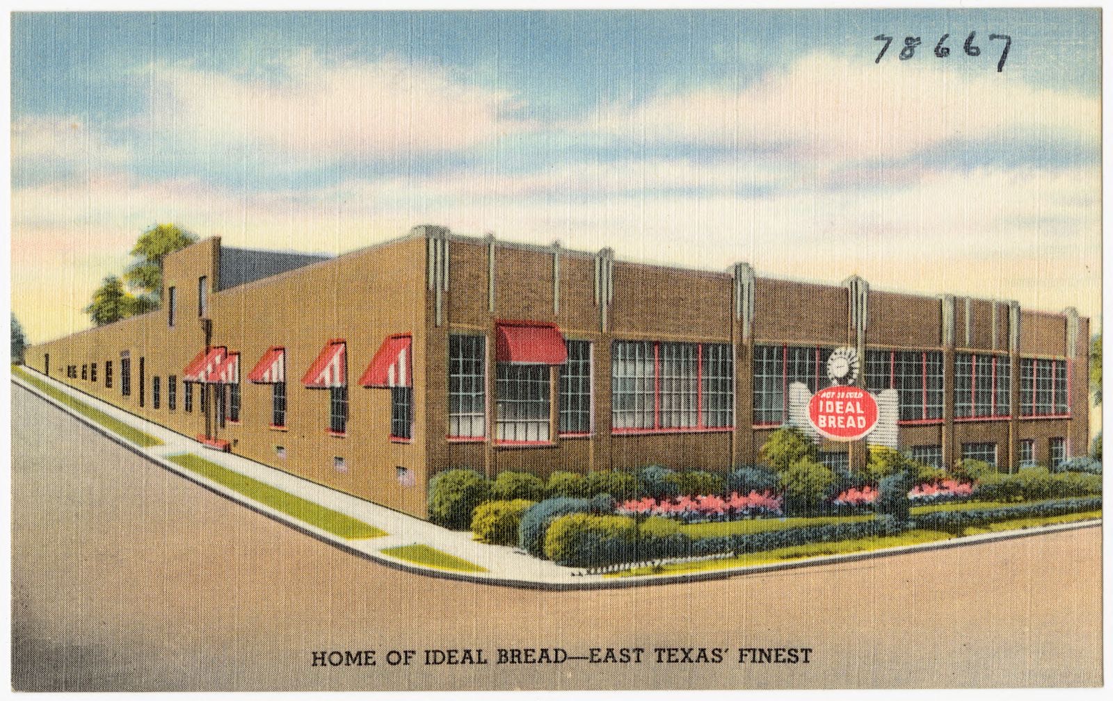 Home of Ideal Bread -- East Texas' finest, Boston Public Library - undated