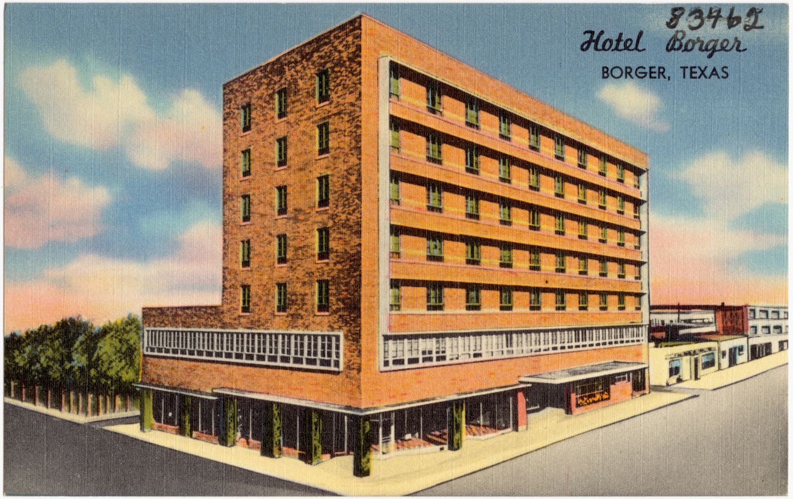 Hotel Borger, Borger, Texas, Boston Public Library - undated