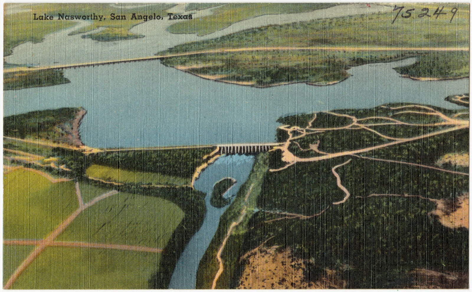 Lake Nasworthy, San Angelo, Texas, Boston Public Library - undated