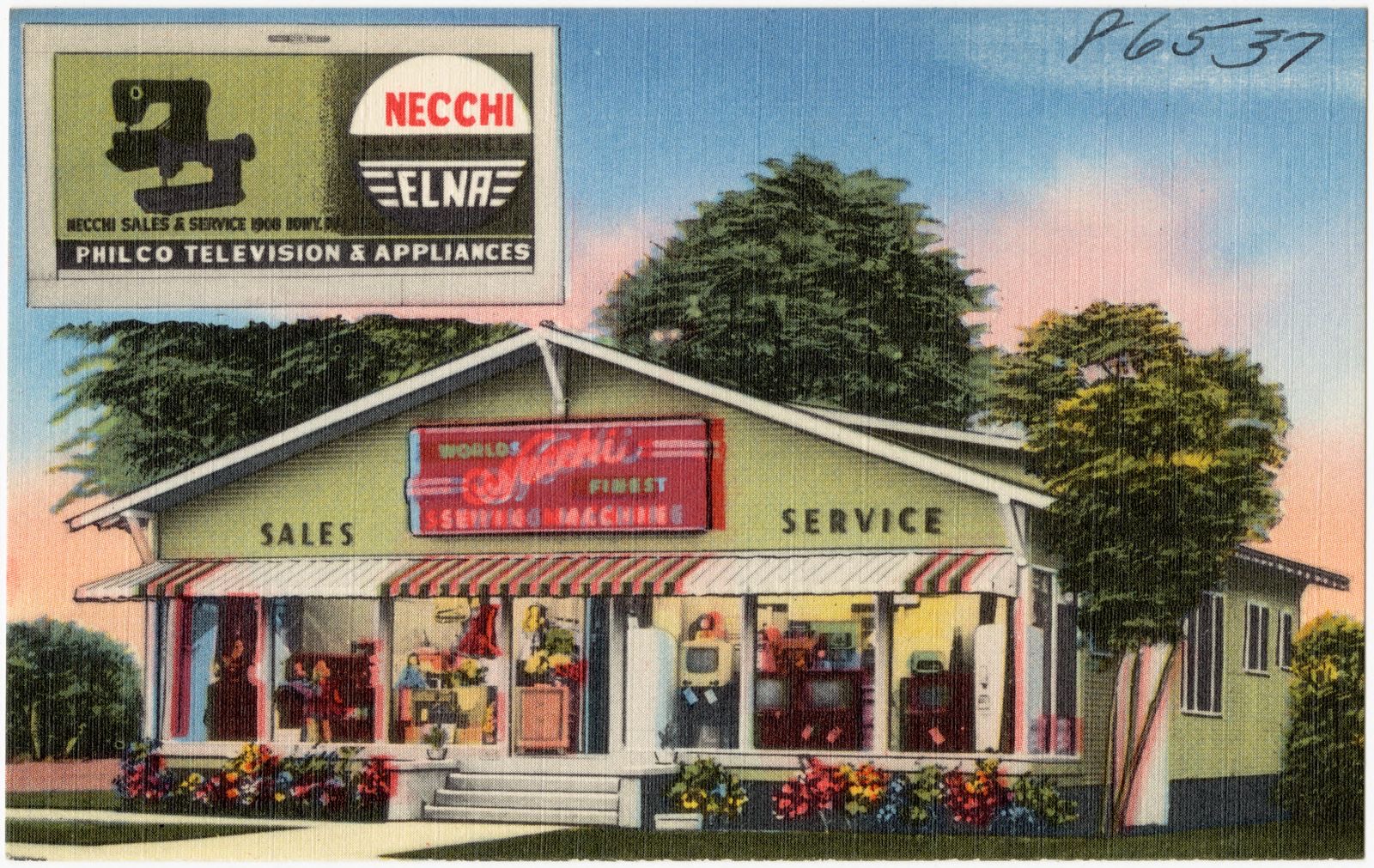 Necchi Sales & Service, Boston Public Library - undated