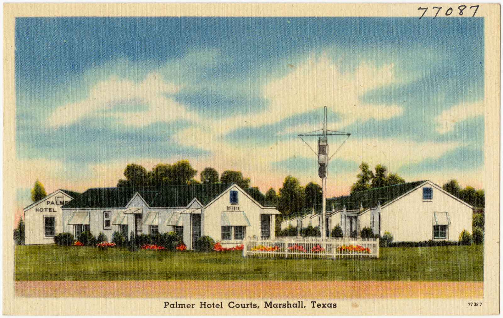 Palmer Hotel Court, Marshall, Texas, Boston Public Library - undated