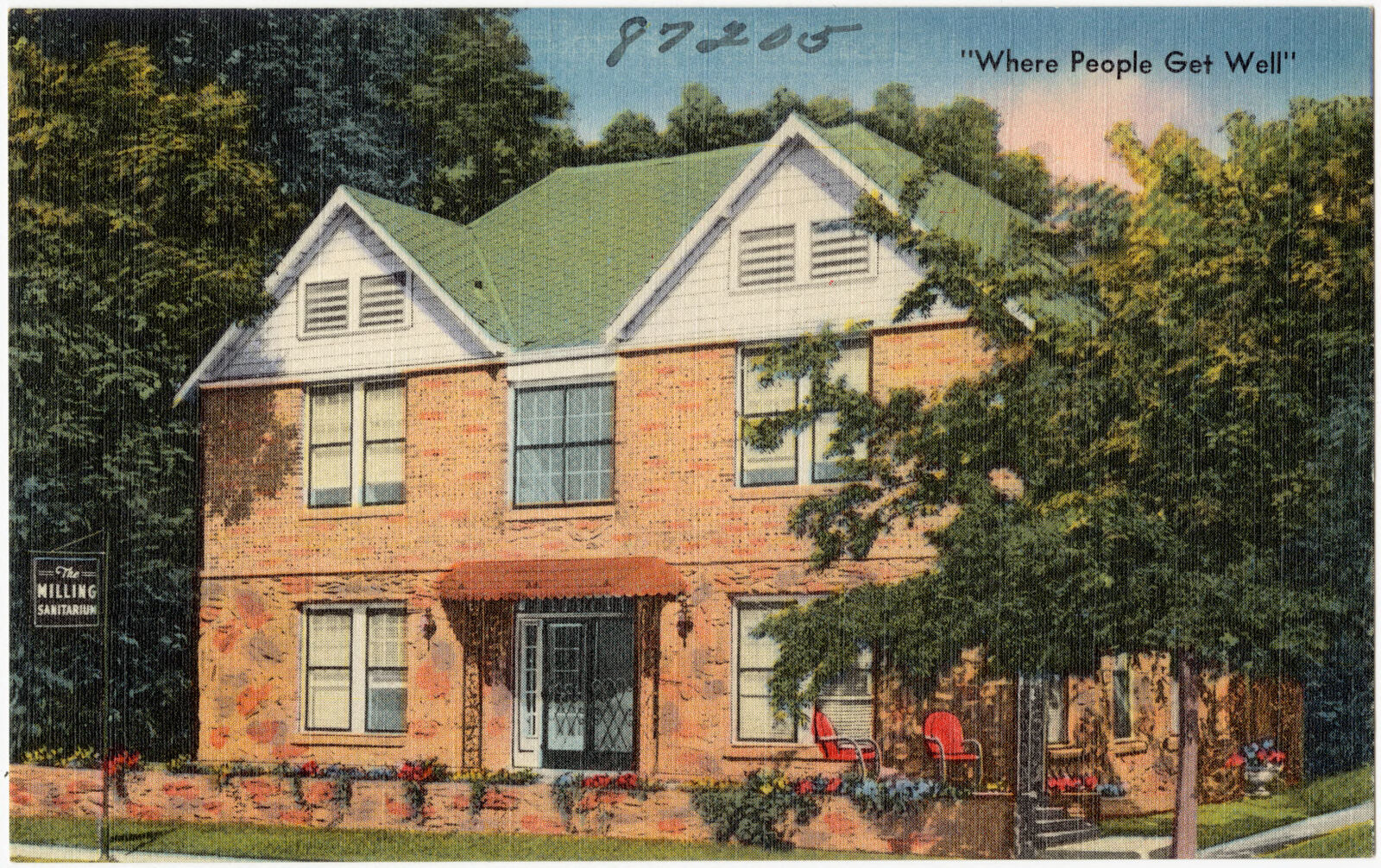 Milling's Sanitarium, Glen Rose, Texas. "Where people get well", Boston Public Library - undated