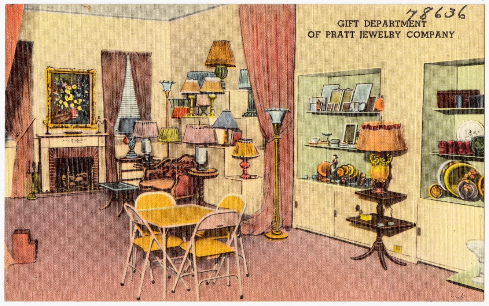 Gift department of Pratt Jewelry Company, Boston Public Library - undated
