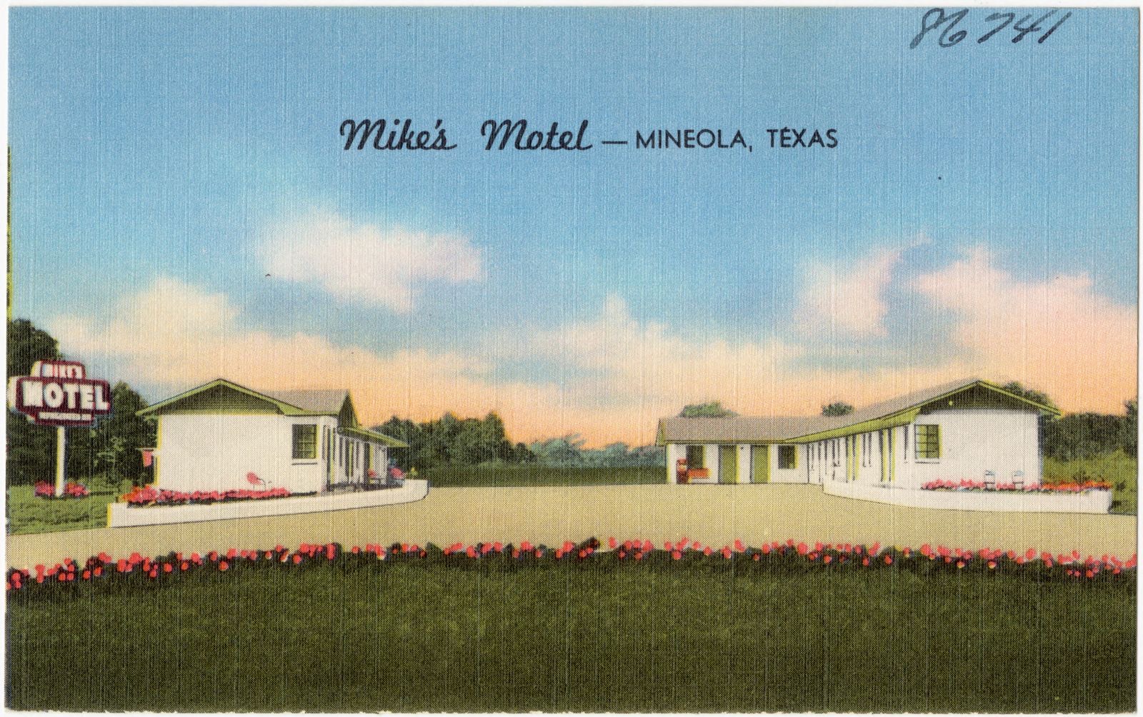 Mike's Motel -- Mineola, Texas, Boston Public Library - undated