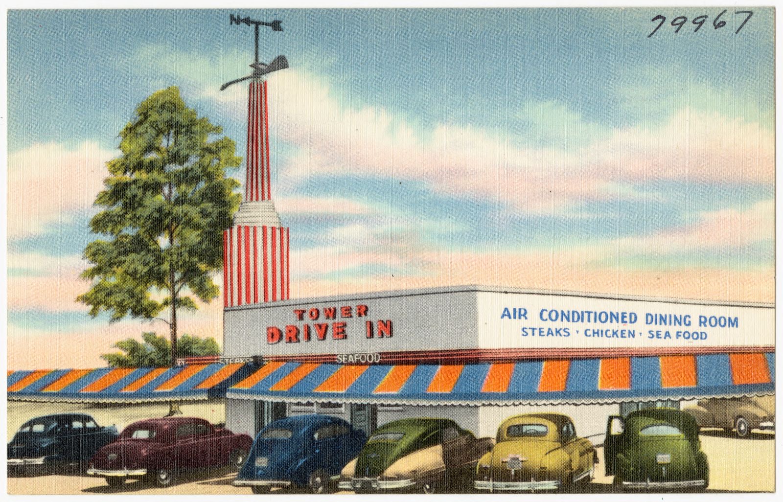 Gene Nelson's Tower Drive-In, Boston Public Library - undated