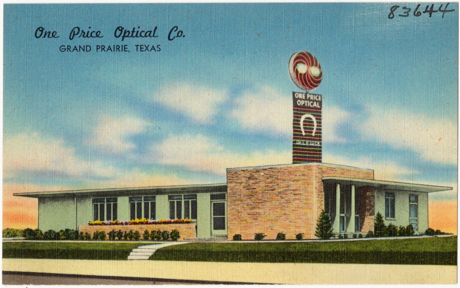 One Price Optical Co., Grand Prairie, Texas, Boston Public Library - undated