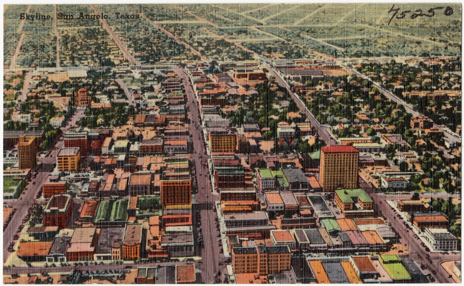 Skyline, San Angelo, Texas, Boston Public Library - undated