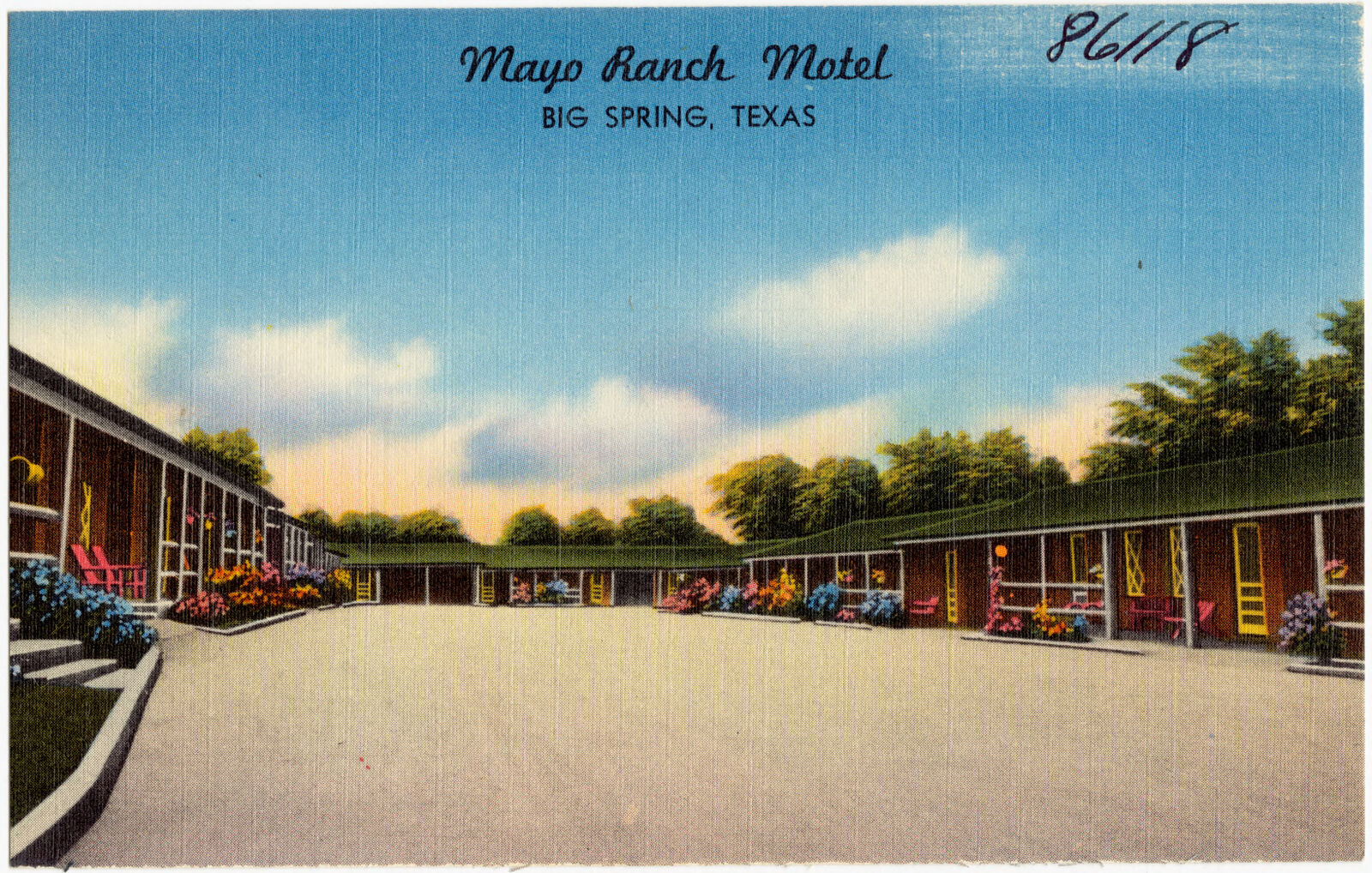 Mayo Ranch Motel, Big Spring, Texas, Boston Public Library - undated
