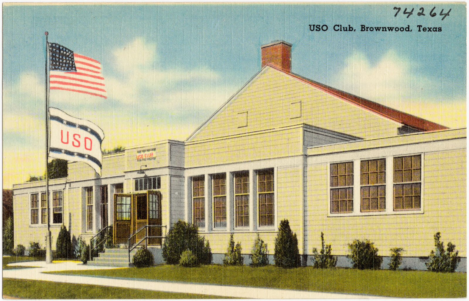 U. S. O. Club, Brownwood, Texas, Boston Public Library - undated