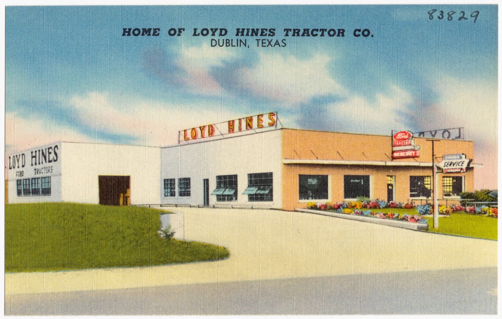 Home of Loyd Hines Tractor Co., Dublin, Texas, Boston Public Library - undated