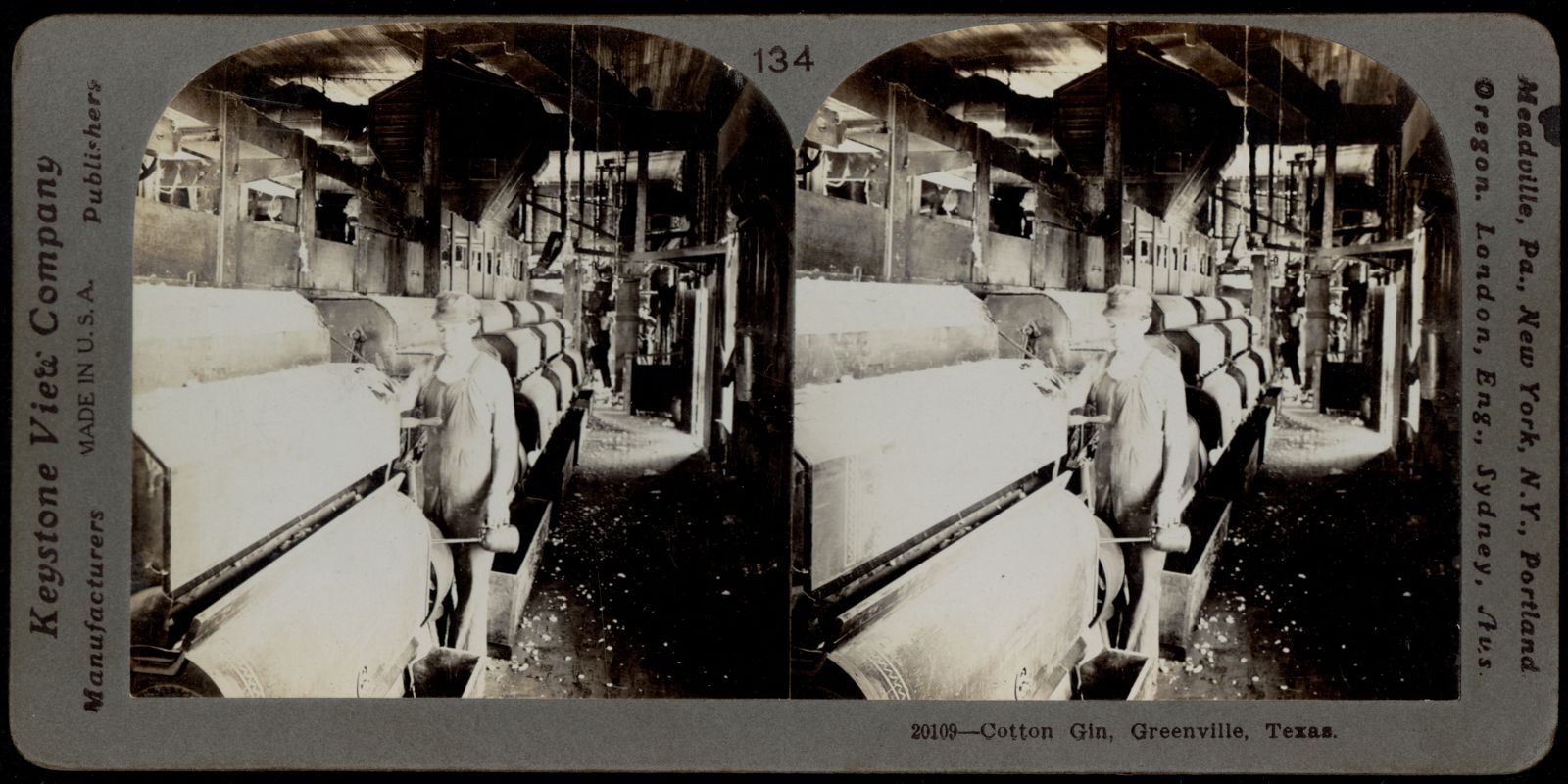 Cotton gin, Greenville, Texas, Boston Public Library - undated