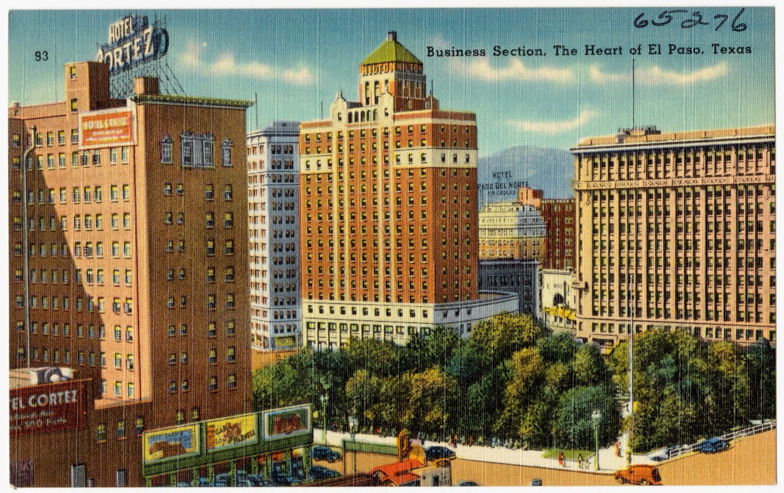 Business Section, the heart of El Paso, Texas, Boston Public Library - undated
