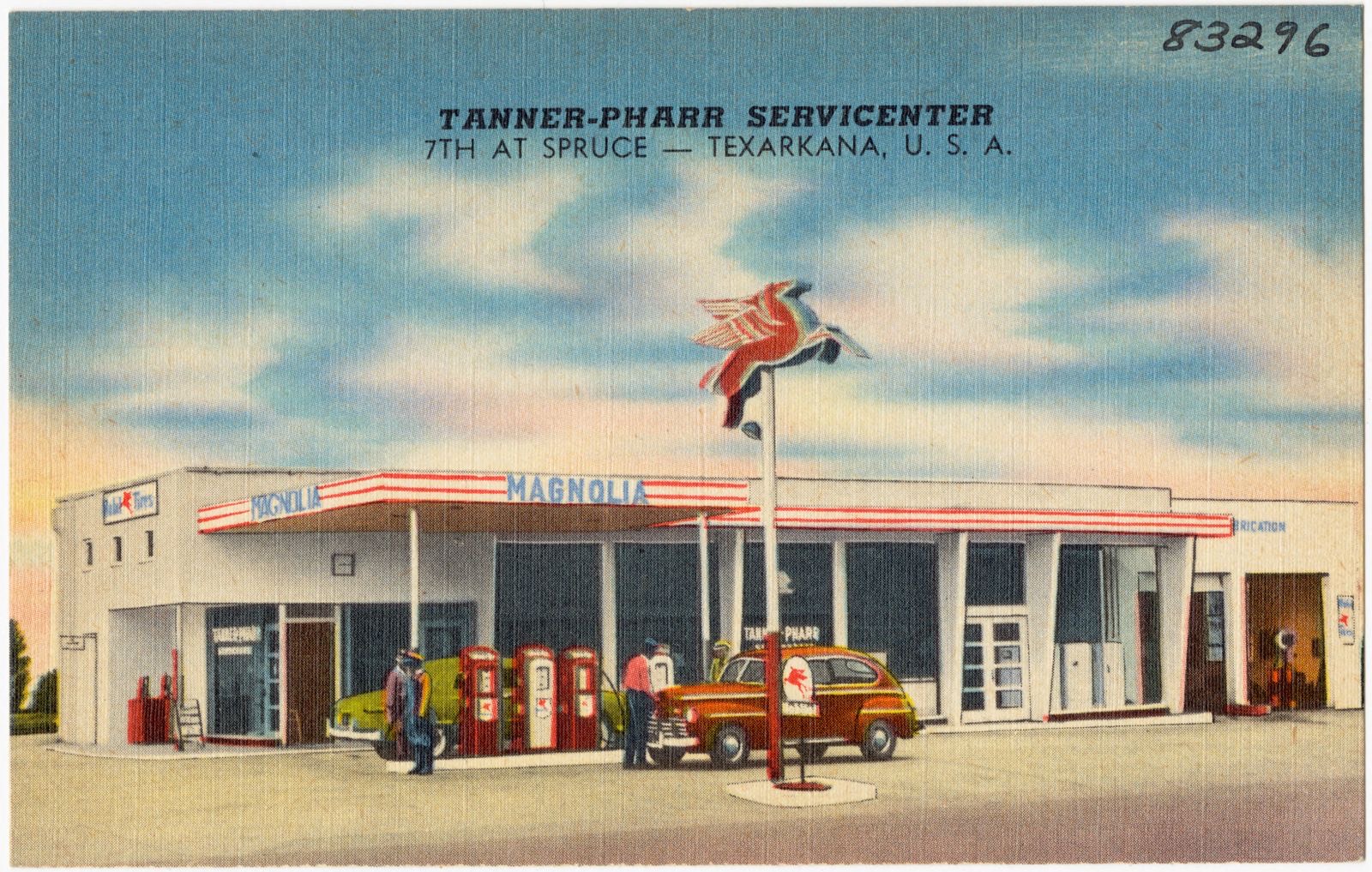 Tanner-Pharr Servicenter, 7th at Spruce -- Texarkana, U. S. A., Boston Public Library - undated