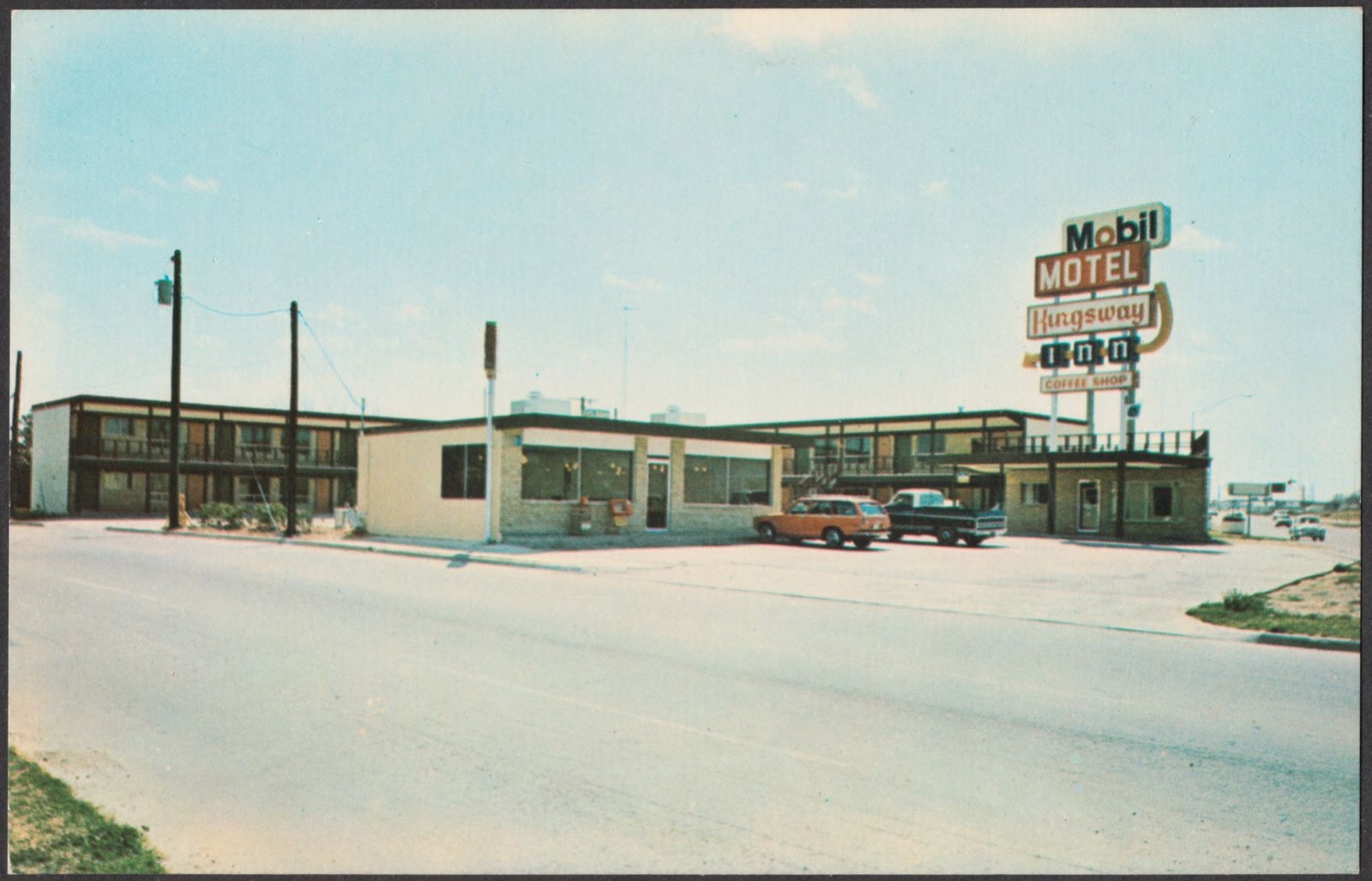 Member "Friendship Inns" of America, Kiingsway Inn - Central, I-35 at 17th St., P.O. Box 1493, Waco, Texas 76703, Boston Public Library - undated