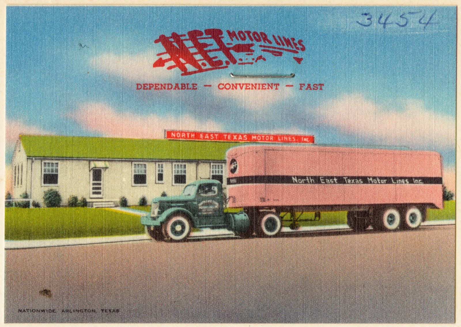 NET Motor Lines, dependable - convenient - fast, North East Texas Motor Lines Inc., Boston Public Library - undated