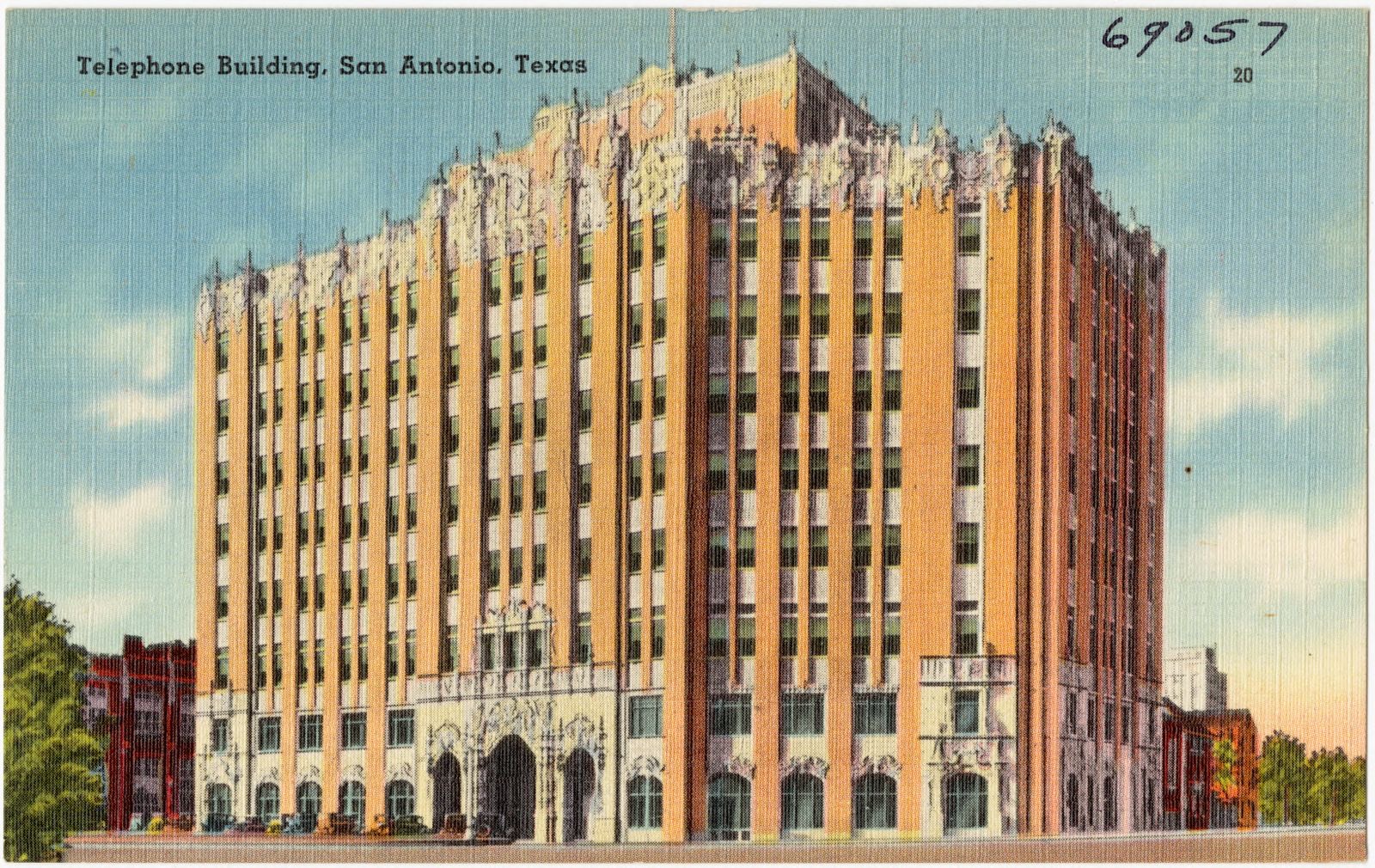 Telephone building, San Antonio, Texas, Boston Public Library - undated