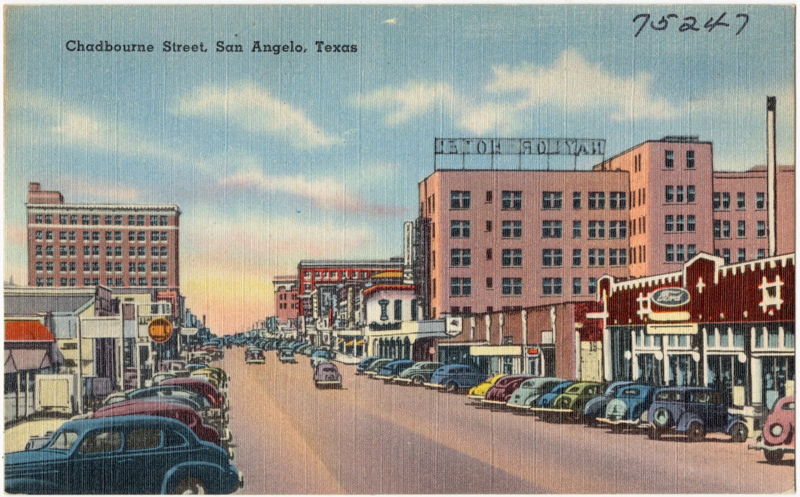 Chadbourne Street, San Angelo, Texas, Boston Public Library - undated